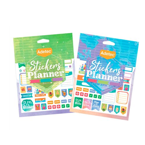blocks de stickers planner y travel adhesivos