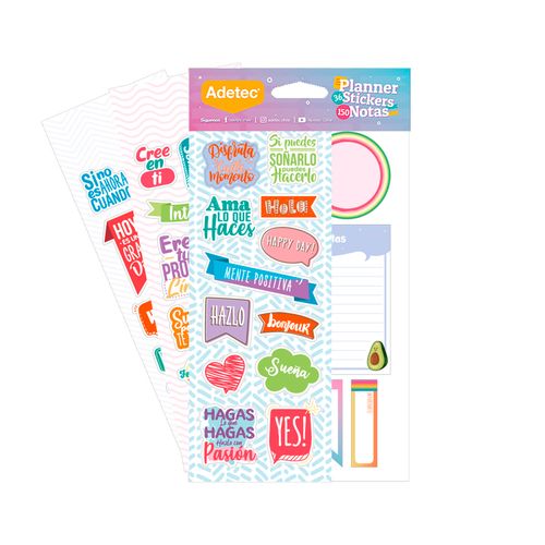 block stickers y notas adhesivas