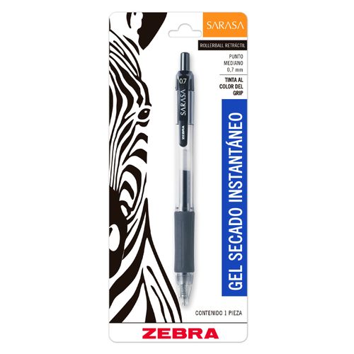 ROLLERBALL SARASA TINTA GEL SECADO INSTANTÁNEO NEGRO 0,7 MM BLISTER