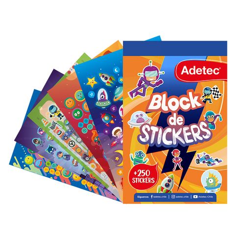 BLOCK DE STICKERS NIÑO