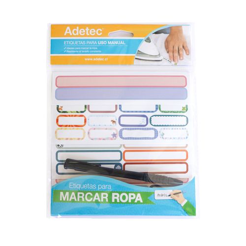 set de etiquetas para marcar ropa