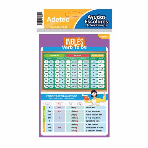 AYUDA ESCOLAR INGLÉS AUTOADHESIVA